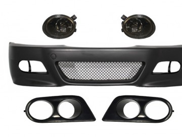 Front Bumper with Fog Lights and Air Duct Covers suitable for BMW 3 Series Coupe Cabrio Sedan Estate E46 (1998-2004) M3 Design