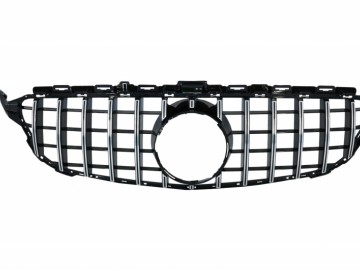 Front Bumper with Grille Crom Without Camera and Diffuser suitable for MERCEDES C-Class W205 S205 (2014-2018) C63 Design