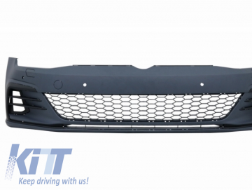 Front Bumper with Grille LED Fog Lights suitable for VW Golf VII 7.5 (2017-Up) and LED Headlights Sequential Dynamic Turning Lights GTI Look