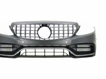 Front Bumper with Grille With/Without 360 Camera suitable for Mercedes C-Class W205 S205 (2014-2018) C63 GT-R Design