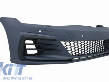 Front Bumper with Grille suitable for VW Golf VII 7.5 (2017-Up) and LED Headlights Sequential Dynamic Turning Lights GTI Look RHD