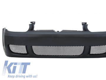 Front Bumper with Headlights Black suitable for VW Golf IV 4 MK4 (10.1997-09.2003) R32 Look