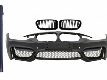 Front Bumper with Kidney Grilles and Side Skirts suitable for BMW 3 Series F30 F31 Pre-LCI & LCI (2011-2018) M4 Design