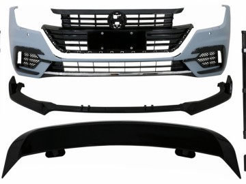 Front Bumper with Side Skirts Extensions and Trunk Spoiler suitable for VW Arteon (2017-2020) R-Line Look