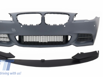 Front Bumper with Spoiler Lip suitable for BMW 5 Series F10 F11 (2010-2017) M-Performance Sport M550 Design