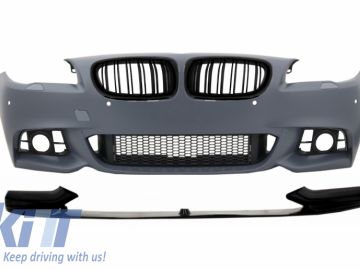 Front Bumper with Spoiler Lip suitable for BMW 5 Series F10 F11 LCI (2015-2017) M-Performance Sport Design