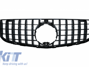 Front Central Grille suitable for MERCEDES GLC X253 C253 (2015-2018) GT R Panamericana Design All Black