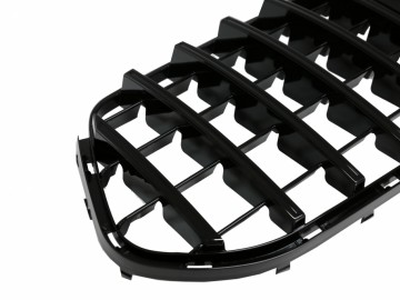 Front Central Grille suitable for Mercedes GLE V167 (2019-Up) GT R Panamericana Design All Black