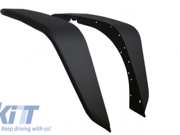 Front Crusher Tube Flat Steel Fender Flares suitable for JEEP Wrangler / Rubicon JK (2007-2017)