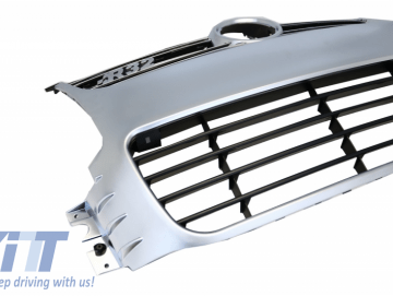 Front Grill Suitable for VW Golf 5 V (2003-2007) R32 Design Brushed Aluminium