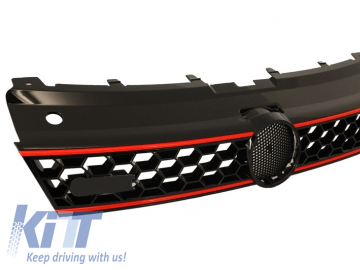 Front Grille Central Sport Grille suitable for VW Polo 6R 2009-2014 GTI Design
