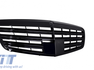 Front Grille Facelift suitable for MERCEDES W221 S-Class 2011-2013 S63 S65 Piano Black Design