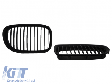 Front Grille Kidney suitable for BMW F01 Series 7 2008-up Matte Black