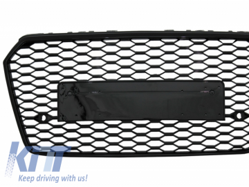 Front Grille suitable for AUDI A7 4G Facelift (2015-2018) RS7 Design Piano Black