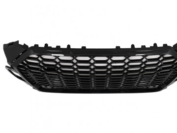 Front Grille suitable for Audi A5 F5 Facelift (2019-Up) Racing Look Piano Black