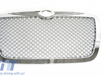 Front Grille suitable for CHRYSLER 300 C - Bentley Look Silver Edition