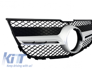 Front Grille suitable for MERCEDES Benz GLK-Class X204 (2013-2015) Silver A-Design