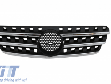 Front Grille suitable for MERCEDES Benz M-Class ML W163 (1998-2005) ML63 A-Design Black & Chrome Edition