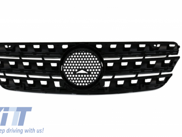 Front Grille suitable for MERCEDES Benz M-Class ML W163 (1998-2005) ML63 A-Design Black & Chrome Edition