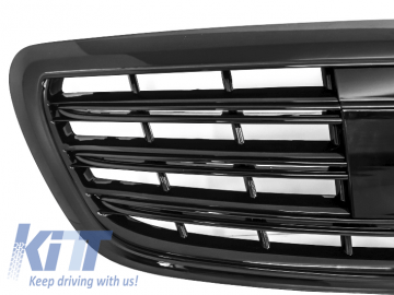 Front Grille suitable for MERCEDES W222 S-Class 2014+ S63 S65 Design Piano Black