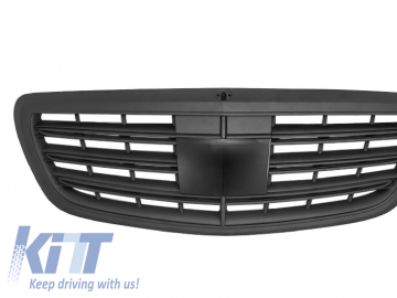 Front Grille suitable for MERCEDES W222 S-Class 2014+ S63 S65 Design Matte Black