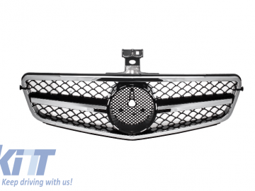 Front Grille suitable for MERCEDES Benz C-Class C63 A-Design W204 S204 Limousine Station Wagon (2007-2014) Sport Black Glossy & Chrom