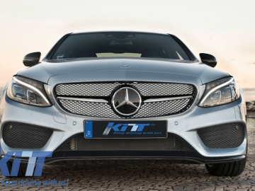 Front Grille suitable for MERCEDES C-Class W205 S205 C205 A205 (2014-2018) C63 Design