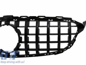 Front Grille suitable for MERCEDES C-Class W205 S205 C205 S205 (2014-2018) GT-R Panamericana Design Black Without Camera