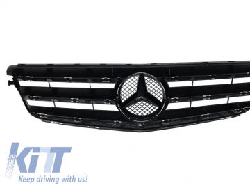 Front Grille suitable for MERCEDES Benz C-Class S204 Limousine Station Wagon (2007-2014) Avangarde Chrome & Black