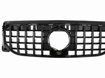 Front Grille suitable for Mercedes GLB-Class X247 (2019-up) GT-R Panamericana Design Piano Black