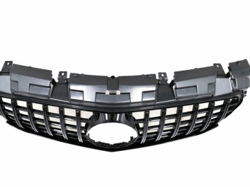 Front Grille suitable for Mercedes SLC-Class R172 Facelift (2016-2019) GT-R Panamericana Design Piano Black