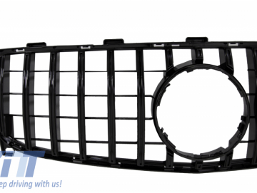 Front Grille suitable for Mercedes GLA-Class X156 Facelift (2017-Up) GT-R Panamericana Design Black Edition