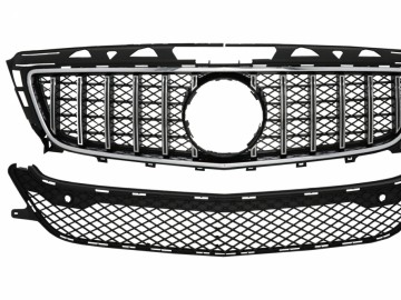 Front Grille suitable for Mercedes CLS W218 (2012-2014) GT-R Panamericana Design Chrom