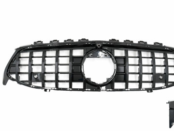 Front Grille suitable for Mercedes CLA X118 C118 (2019-up) GT-R Panamericana Design Piano Black