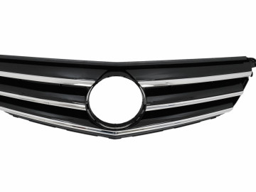 Front Grille suitable for Mercedes C-Class W204 S204 Limousine Station Wagon (2007-2014) Piano Black