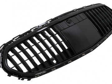 Front Grille suitable for Mercedes C-Class W206 Sedan (2021-Up) Vertical Design Black