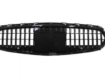 Front Grille suitable for Mercedes C-Class W206 Sedan (2021-Up) Vertical Design Black