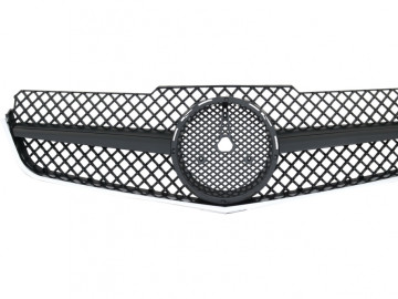 Front Grille suitable for Mercedes E-Class C207 W207 A207 (2009-2012) Coupe Cabrio SL-Look Black