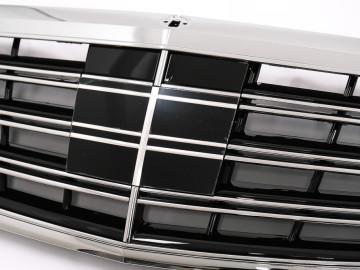 Front Grille suitable for Mercedes S-Class W222 (2014-08.2020) Chrome