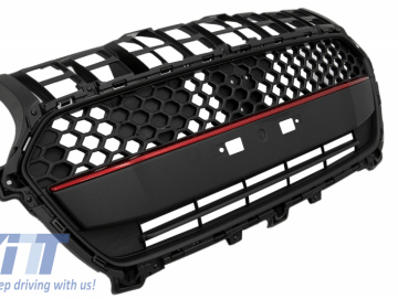 Front Grille suitable for Suzuki Swift ZC33S (2017-up) Black with Red