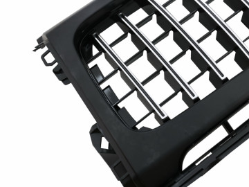 Front Grille with Headlights Covers suitable for Mercedes G-Class W464 W463A & G63 AMG (2018-Up) GT-R Panamericana Design