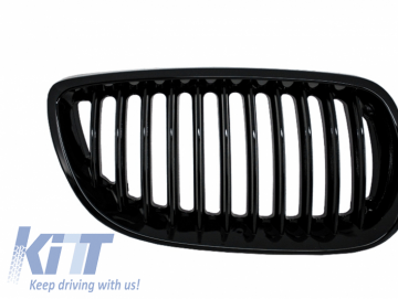 Front Grilles Kidney Grilles suitable for BMW 3 Series E92/E93 coupe convertible Pre LCI (2007-2010) Piano Black M-Power 3 Color Design