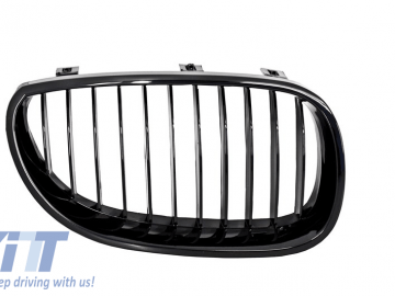 Front Grills suitable for BMW 5 Series E60 (2003-2009) Piano Black