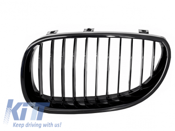 Front Grills suitable for BMW 5 Series E60 (2003-2009) Piano Black