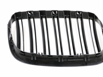 Front Kidney Grilles suitable for BMW X5 E70/ X6 E71 (2007-2014) Double Stripe M Design Piano Black