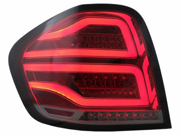 Full LED BAR Taillights suitable for Mercedes M-Class W164 Facelift (2009-2011) Red Smoke