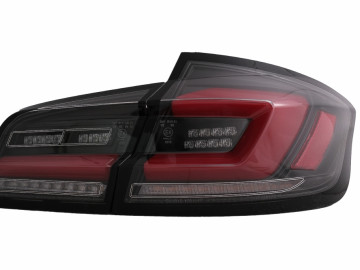 Full LED Bar Taillights suitable for BMW 5 Series F10 (2011-2017) Black Line Dynamic Sequential Turning Signal