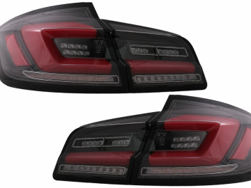 Full LED Bar Taillights suitable for BMW 5 Series F10 (2011-2017) Black Line Dynamic Sequential Turning Signal