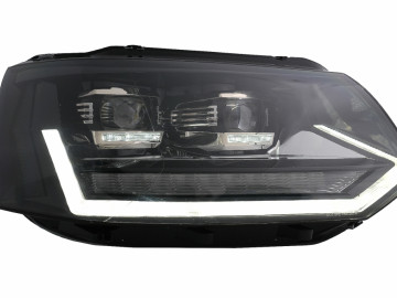 Full LED DRL Headlights suitable for VW Transporter Caravelle Multivan T5 Facelift (2010-2015) with Dynamic Sequential Turning Light