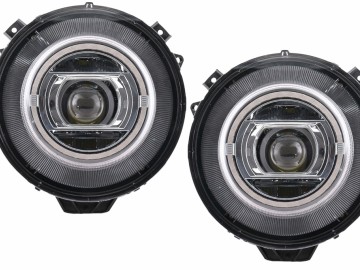 Full LED Headlights suitable for MERCEDES G-Class W463 (2005-2017) Chrome Facelift 2018 Design with Dynamic Start Up